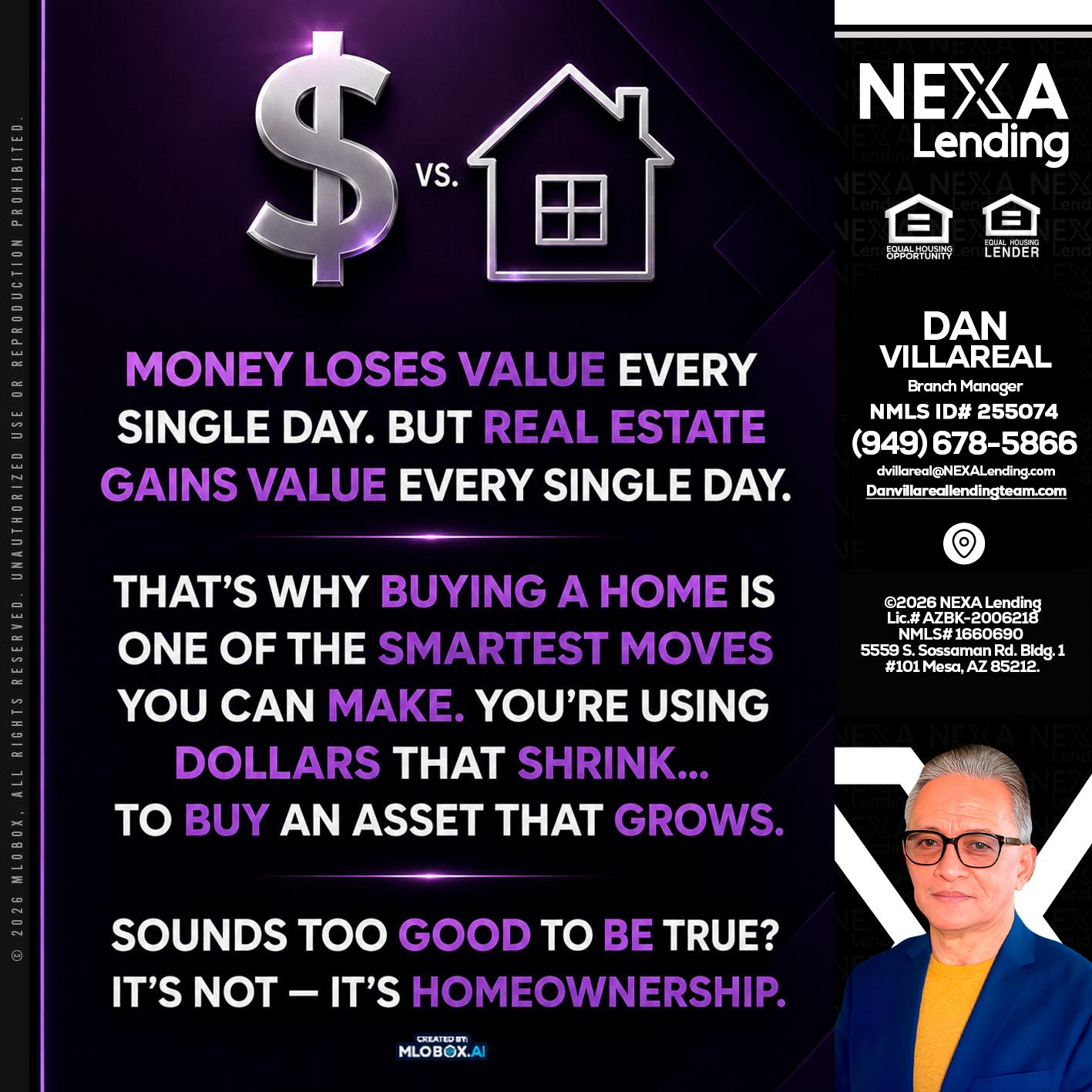 MONEY LOSES - Dan Villareal -Mortgage Loan Originator