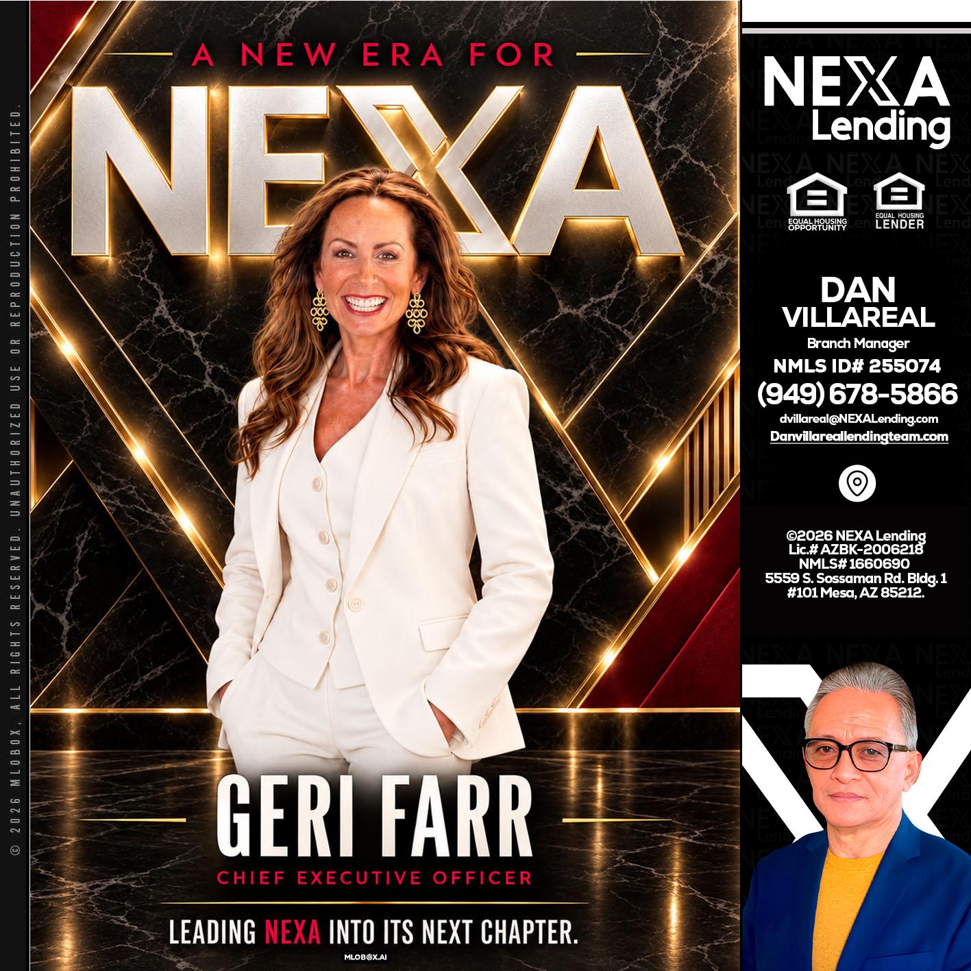 GERI FARR - Dan Villareal -Mortgage Loan Originator
