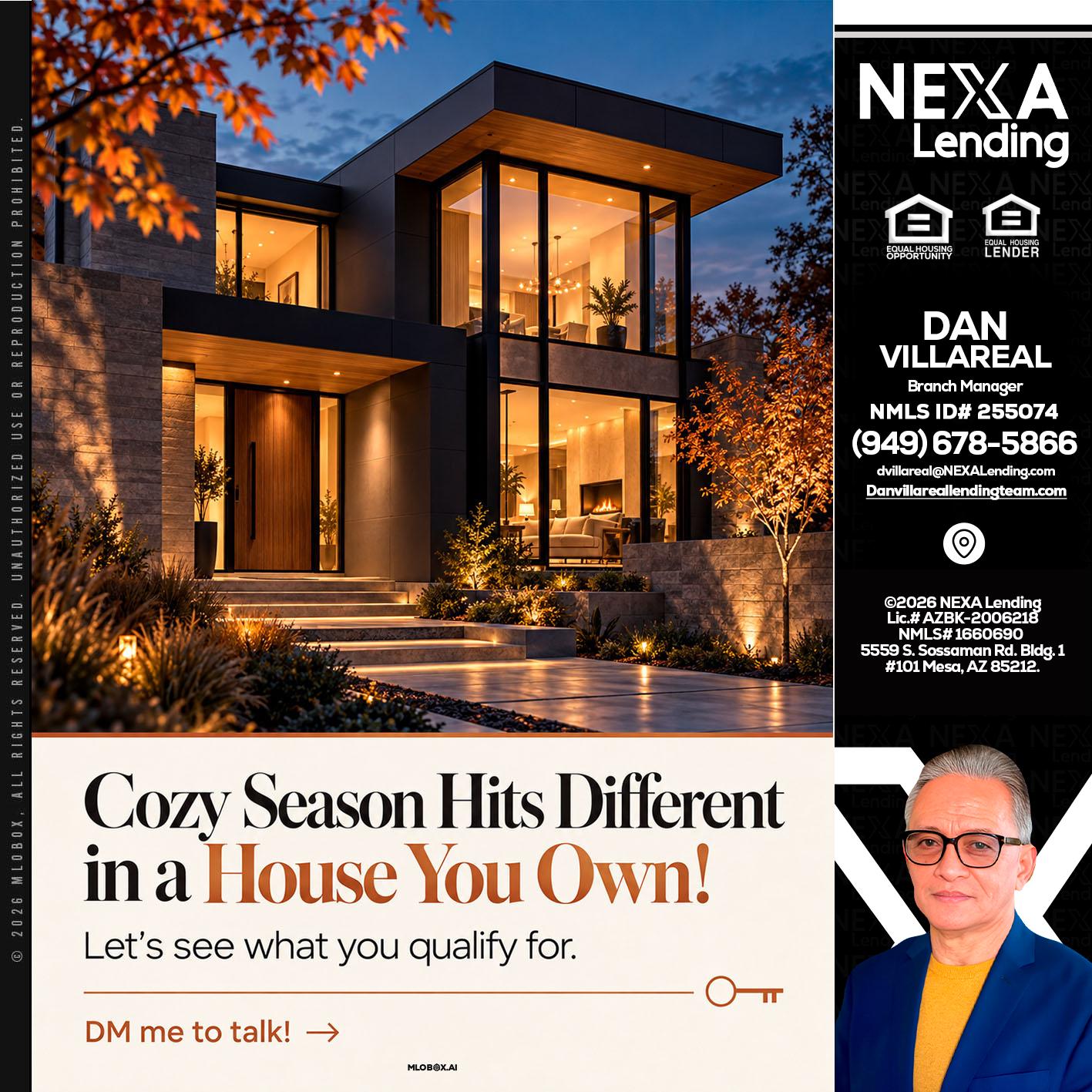 COZY SEASON - Dan Villareal -Mortgage Loan Originator