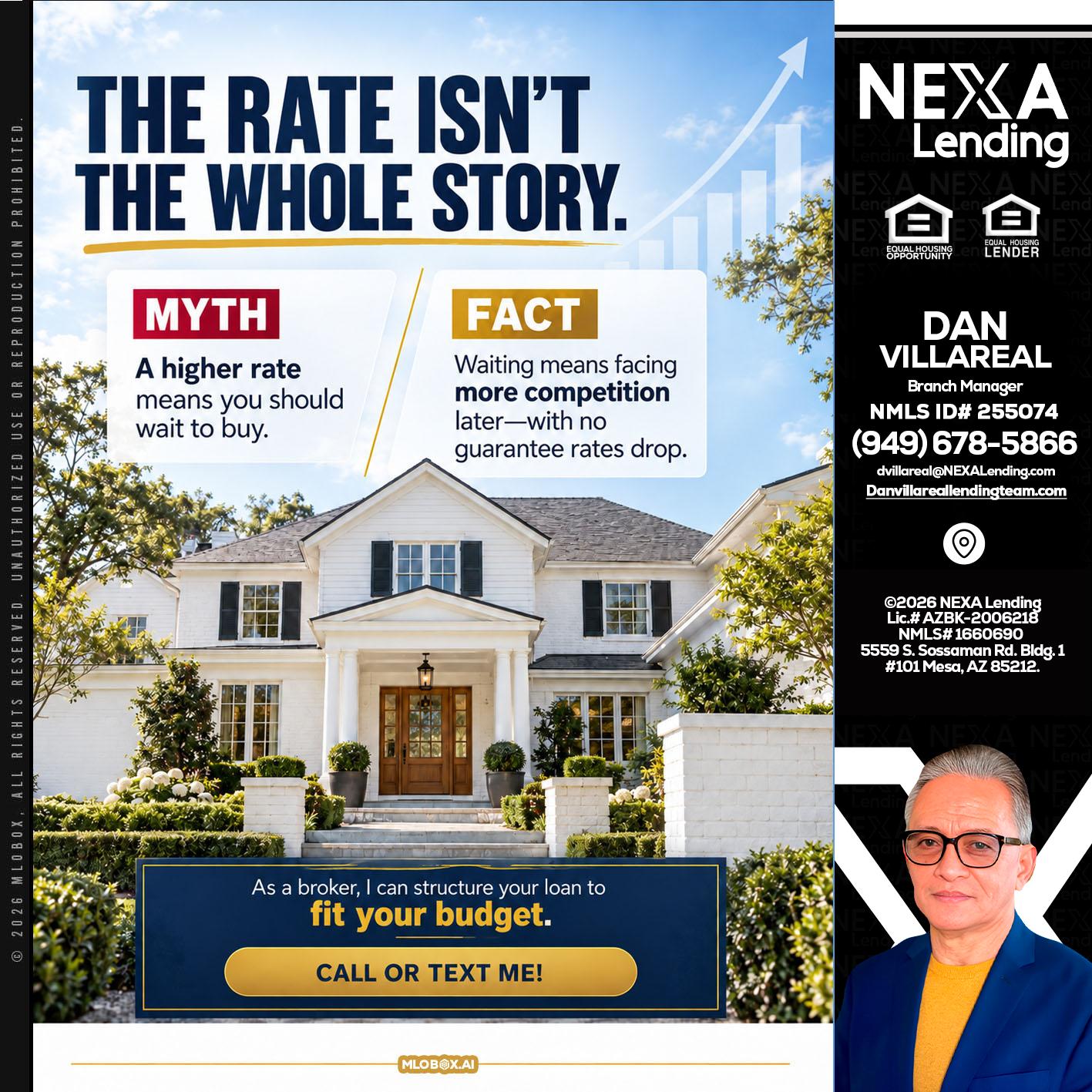 THE RATE ISNT - Dan Villareal -Mortgage Loan Originator