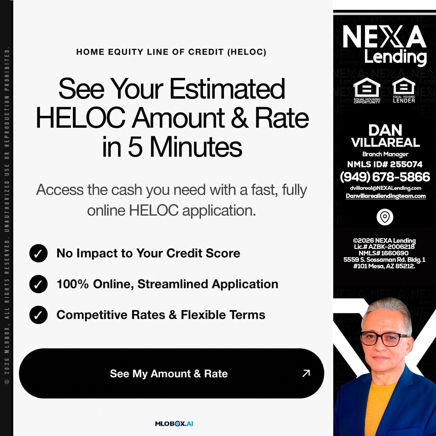 HELOC - Dan Villareal -Mortgage Loan Originator
