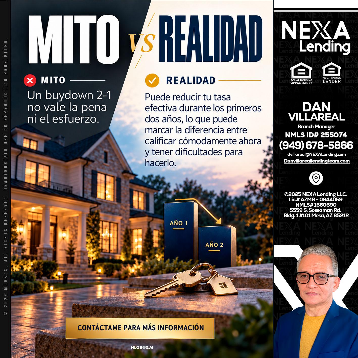 MITO VS REALIDAD - Dan Villareal -Mortgage Loan Originator