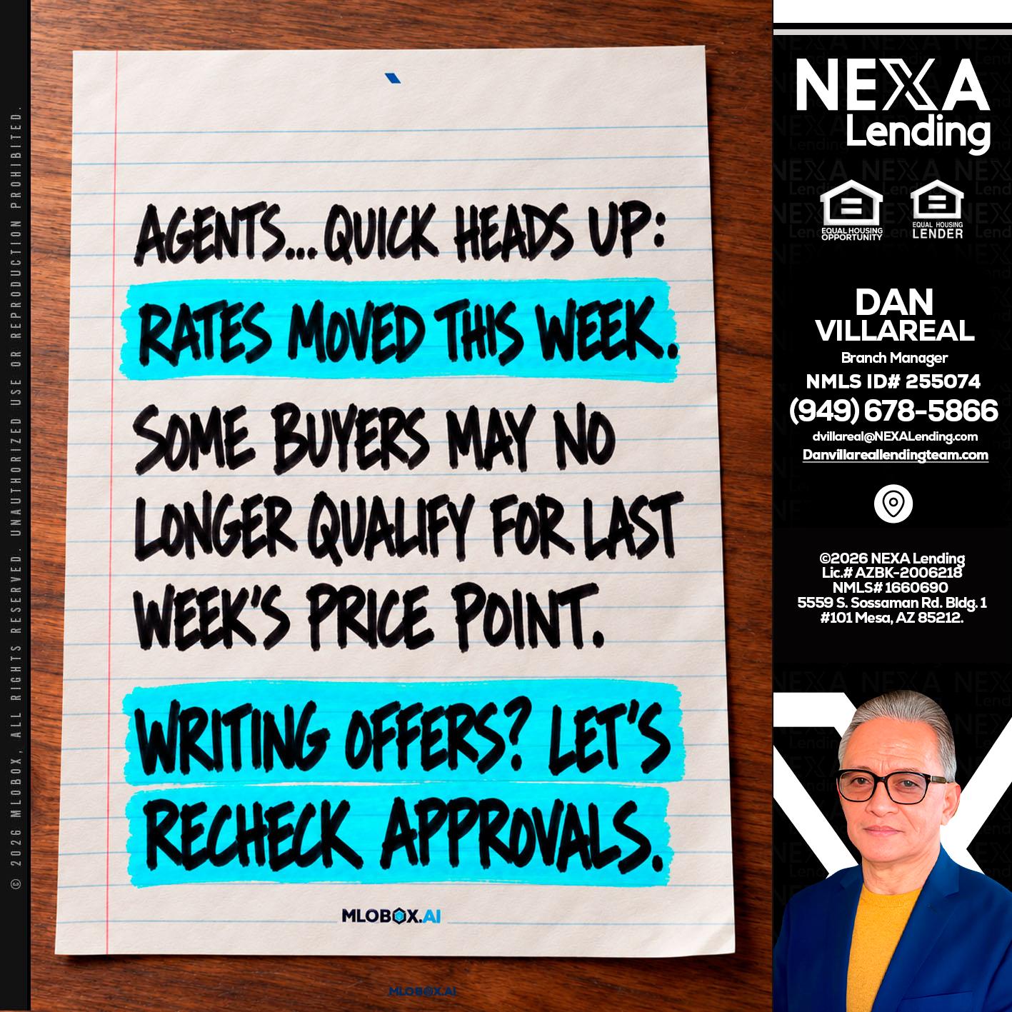 AGENTS - Dan Villareal -Mortgage Loan Originator