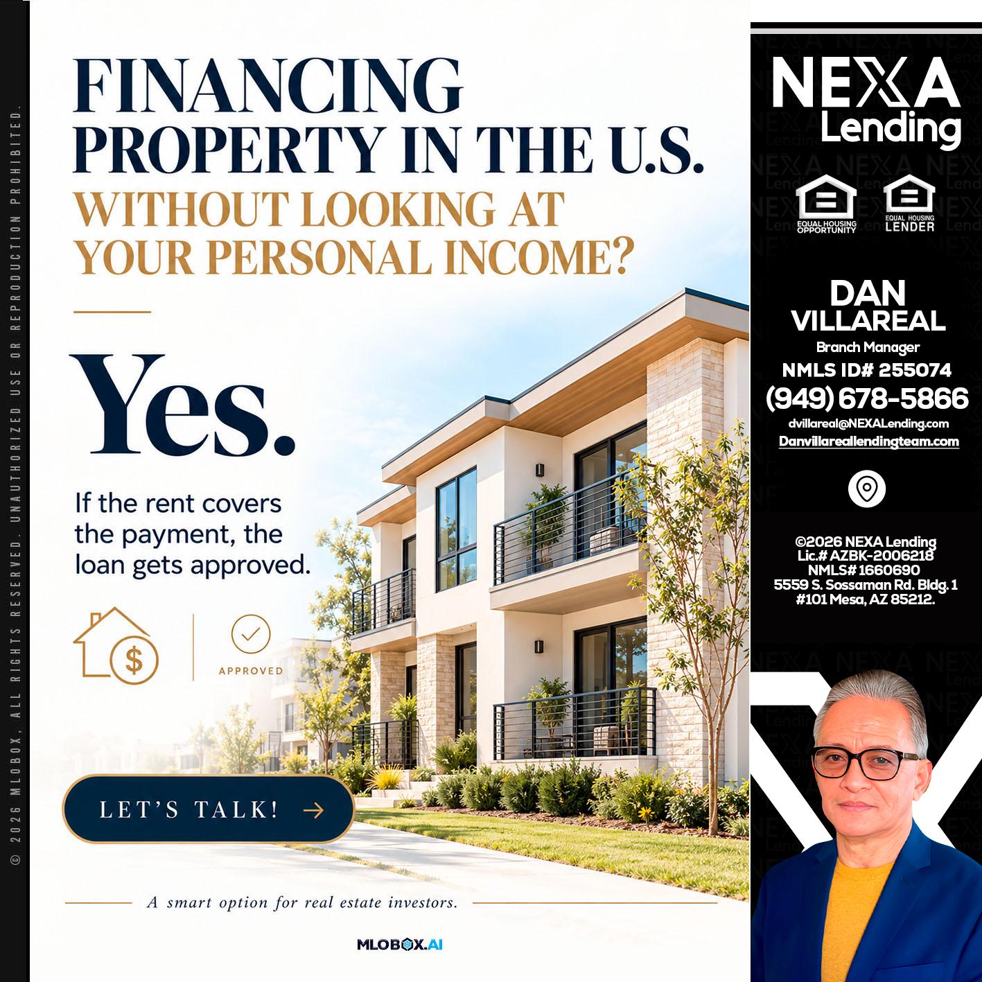FINANCING - Dan Villareal -Mortgage Loan Originator