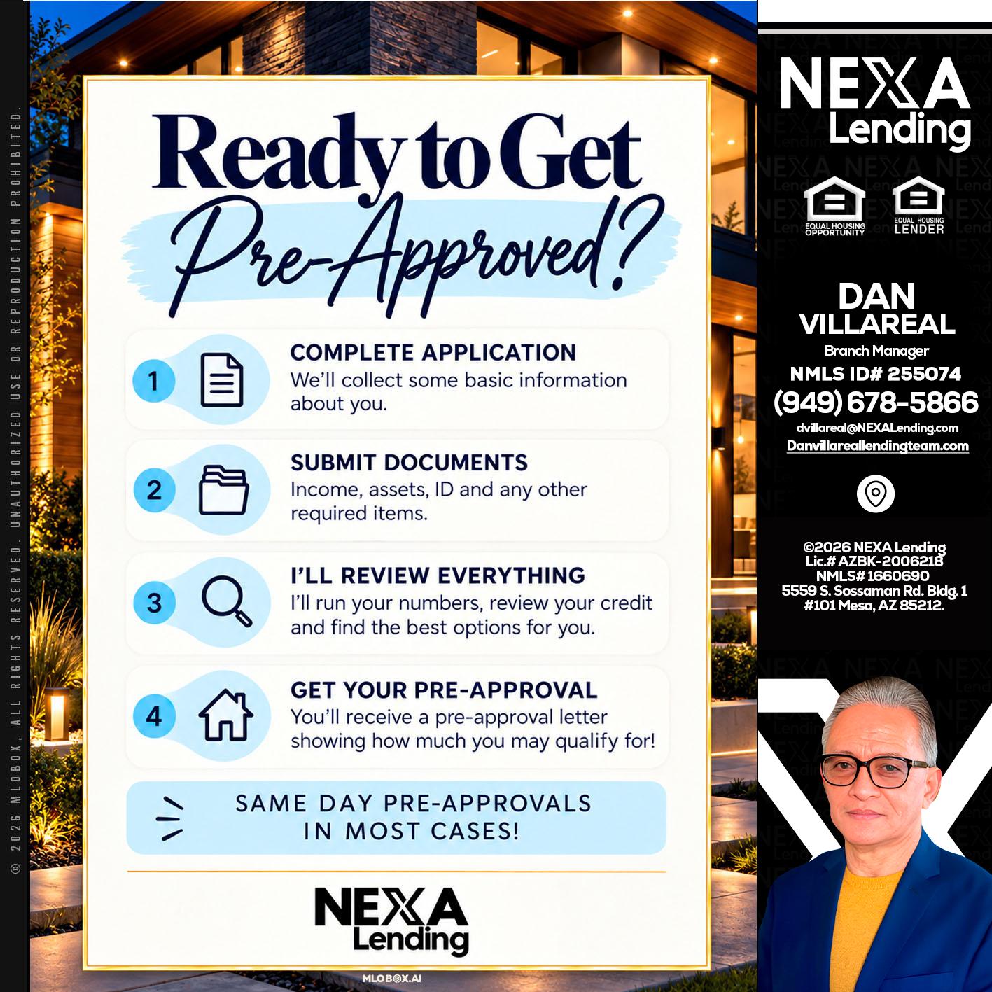 ready to get - Dan Villareal -Mortgage Loan Originator