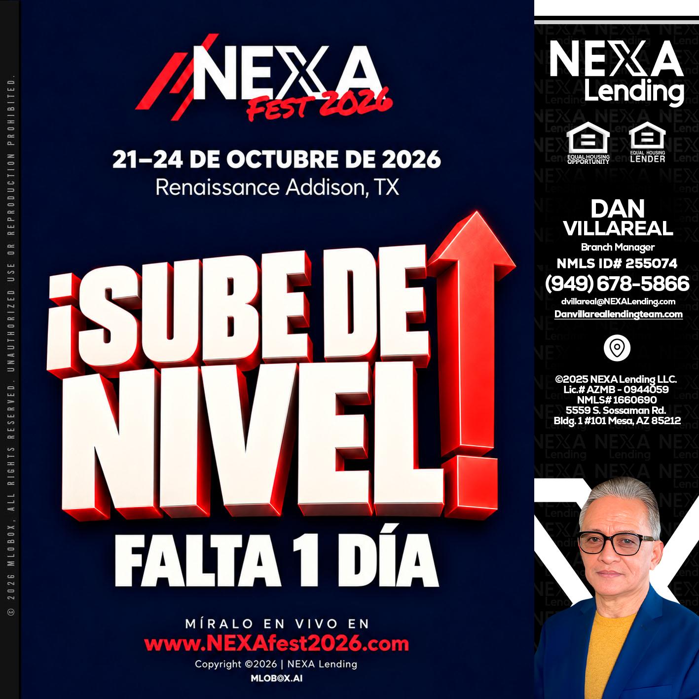 sube de nivel - Dan Villareal -Mortgage Loan Originator